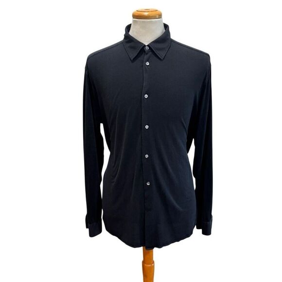 Hugo Boss Black Long Sleeve cotton/Silk Button Front Shirt. Size XL. - Picture 8 of 8